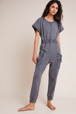 anthropologie gold jumpsuit