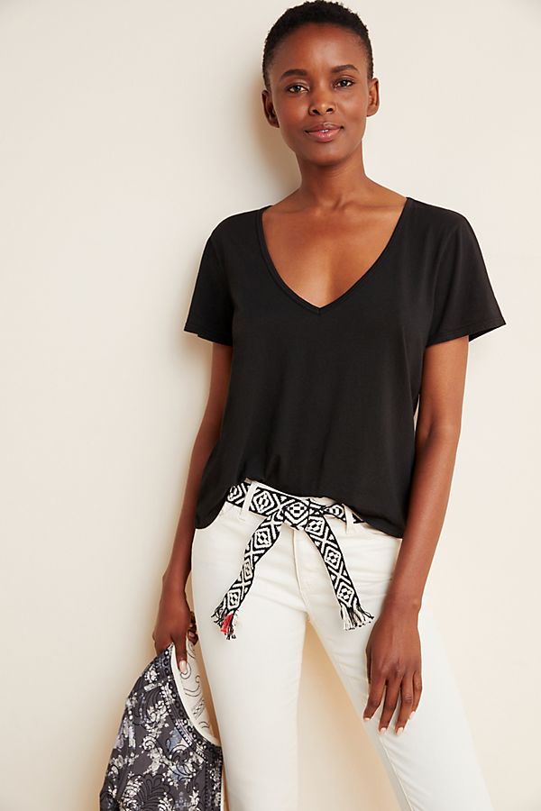 Slide View: 1: Ana Cropped Boxy Tee