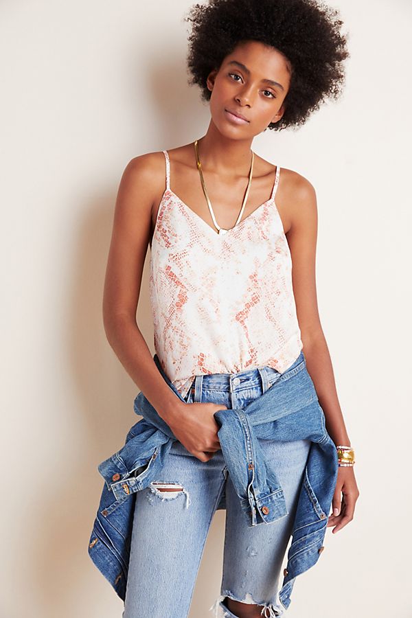Slide View: 1: Stacy Snake-Printed Cami