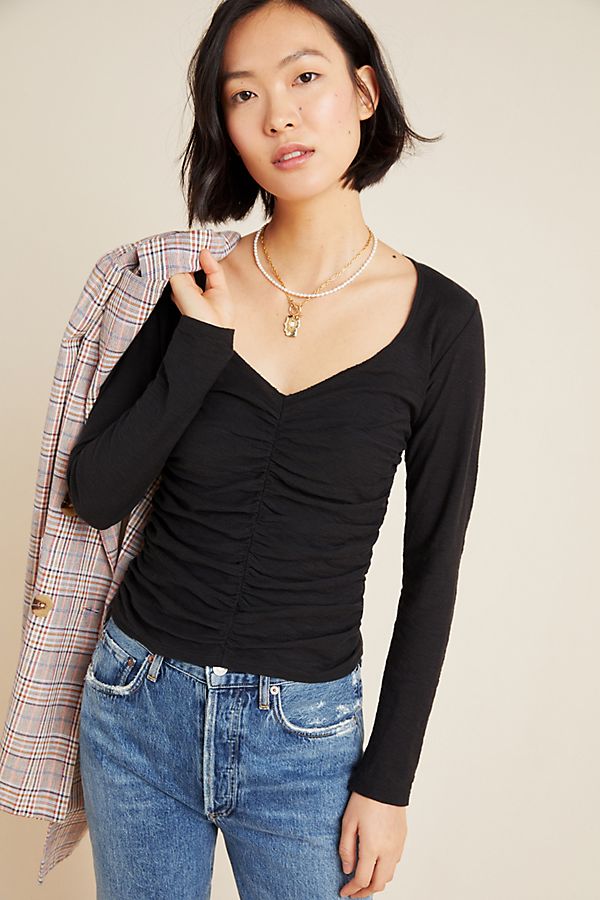 Slide View: 1: Alejandra Ruched Top