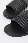 black evening flip flops