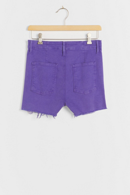 lavender denim shorts