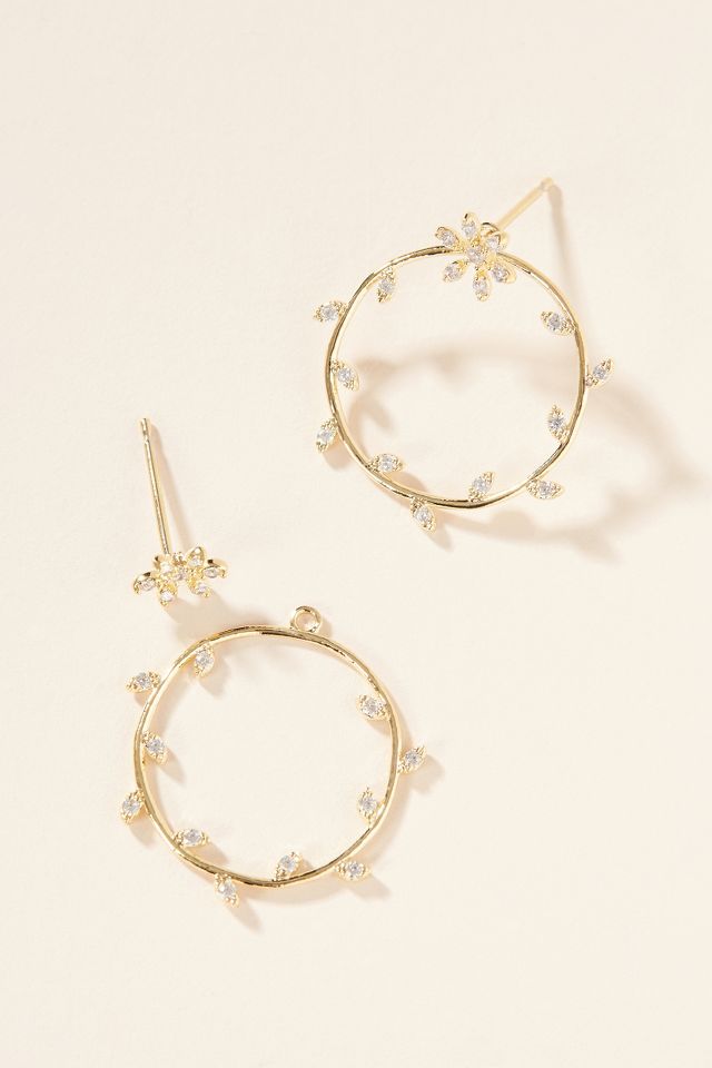 Valerie Hooped Post Earrings | Anthropologie