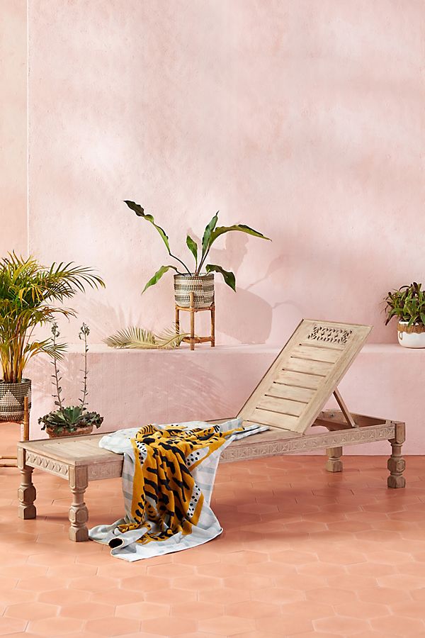 Slide View: 1: Ezana Adjustable Indoor/Outdoor Lounge Chair