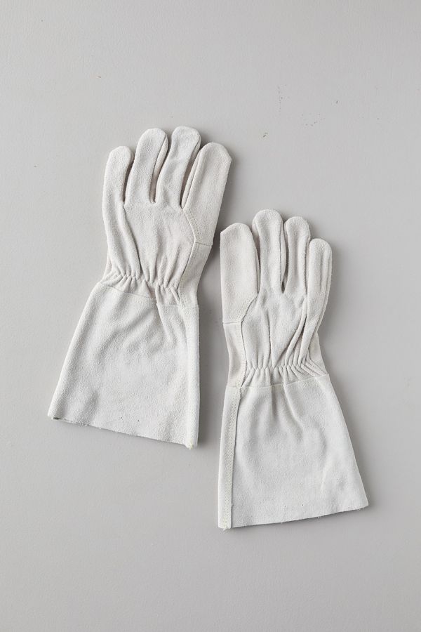 Slide View: 2: Suede Gauntlet Garden Gloves