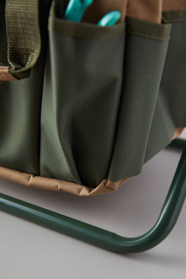 Slide View: 6: Canvas Carry-All Garden Stool