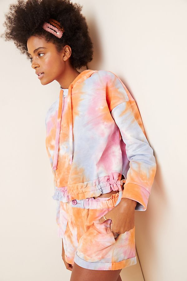 Slide View: 1: Sweetie Tie-Dyed Hoodie
