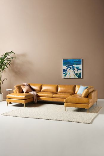 Bowen Modular Leather Armless Sofa
