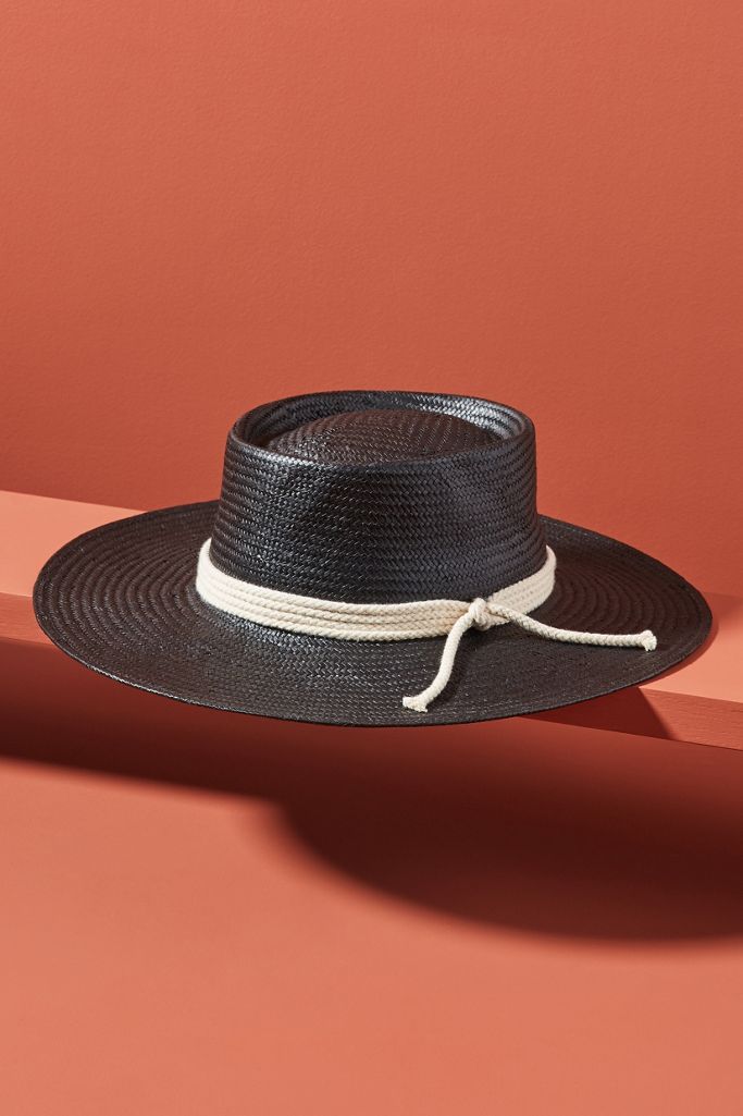 Gigi Pip Trimmed Boater Anthropologie