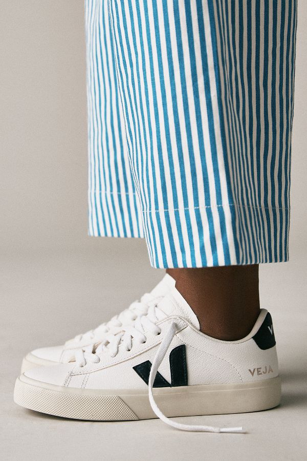 Slide View: 1: Veja Campo Leather Sneakers