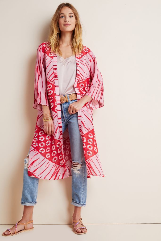 Lia Shibori Kimono | Anthropologie