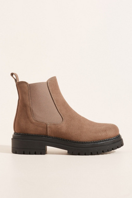 suede platform chelsea boots