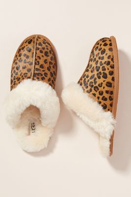 ugg scuffette slippers leopard
