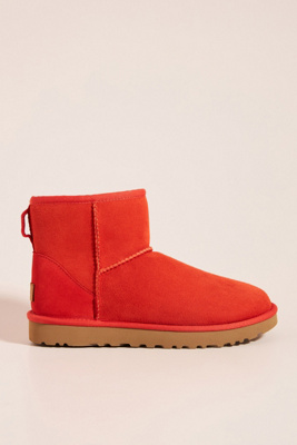 red ugg mini boots