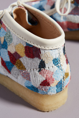 clarks wallabee printed moc boots