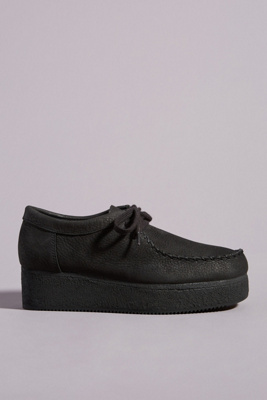 clarks platform loafers