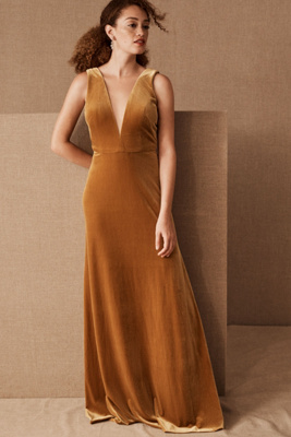 jenny yoo logan velvet dress