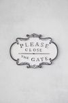 Thumbnail View 2: Please Close the Gate Sign