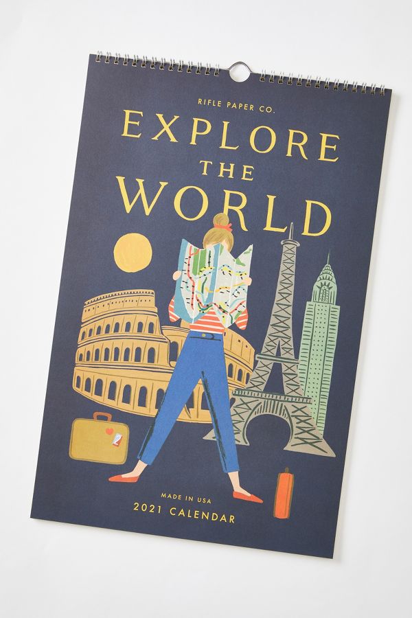 Rifle Paper Co. Explore The World 2021 Wall Calendar | Anthropologie UK