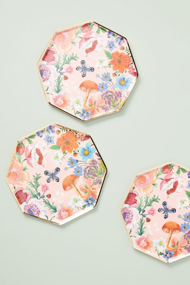 Nathalie Lete Flora Dinner Plates Set Of 8 Anthropologie