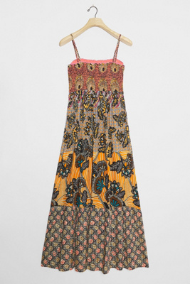 smock maxi dress uk