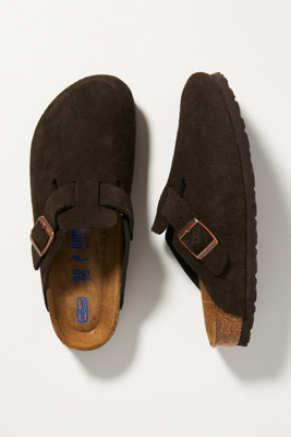 birkenstock suede clogs