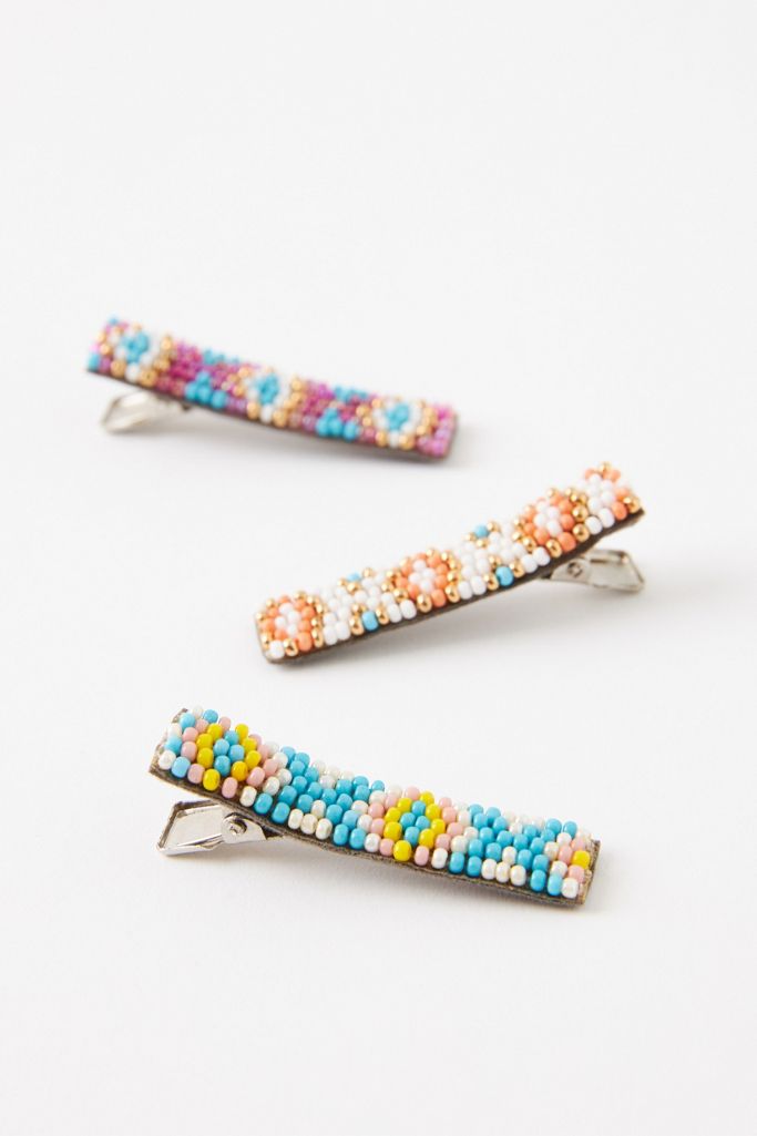 Deepa Beaded Hair Clip Set Anthropologie