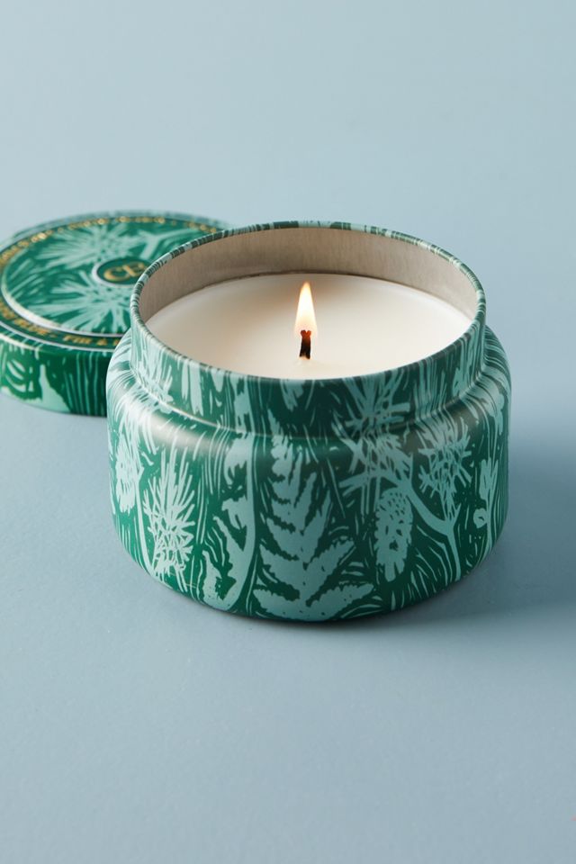 Capri Blue Fir & Firewood Candle Tin Anthropologie