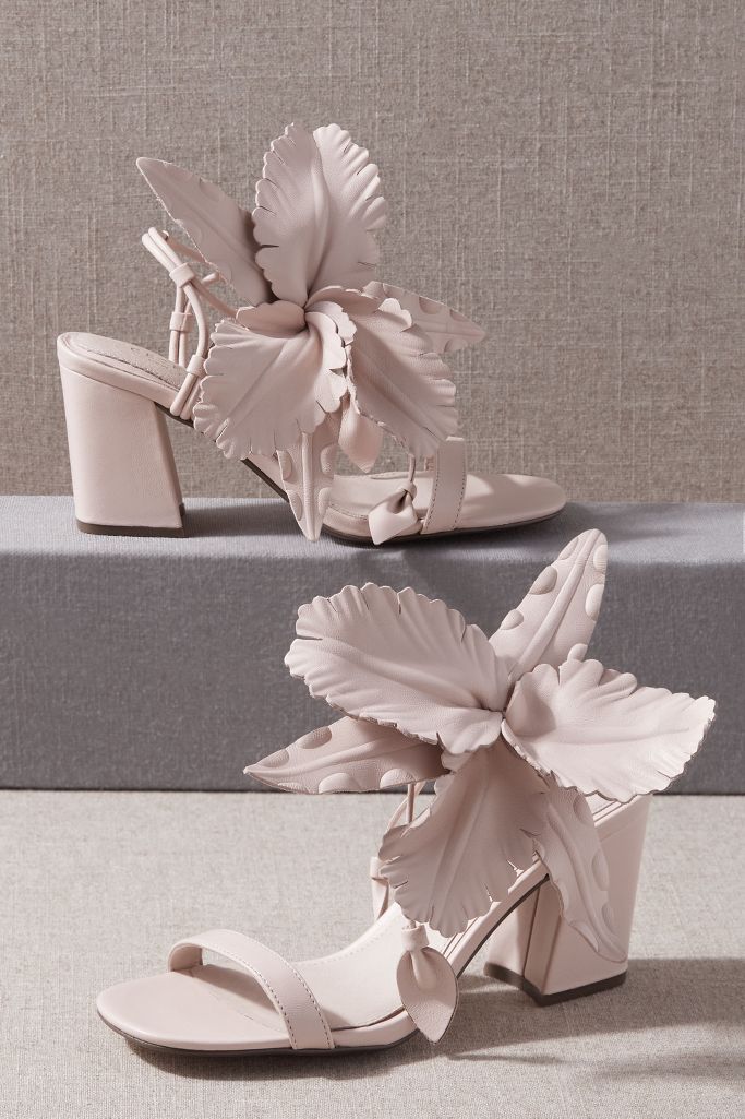 Cecilia NY Hibiscus Heels | Anthropologie