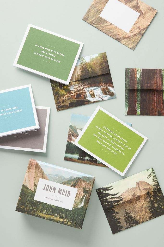 John Muir Notecards, Set of 12 | Anthropologie