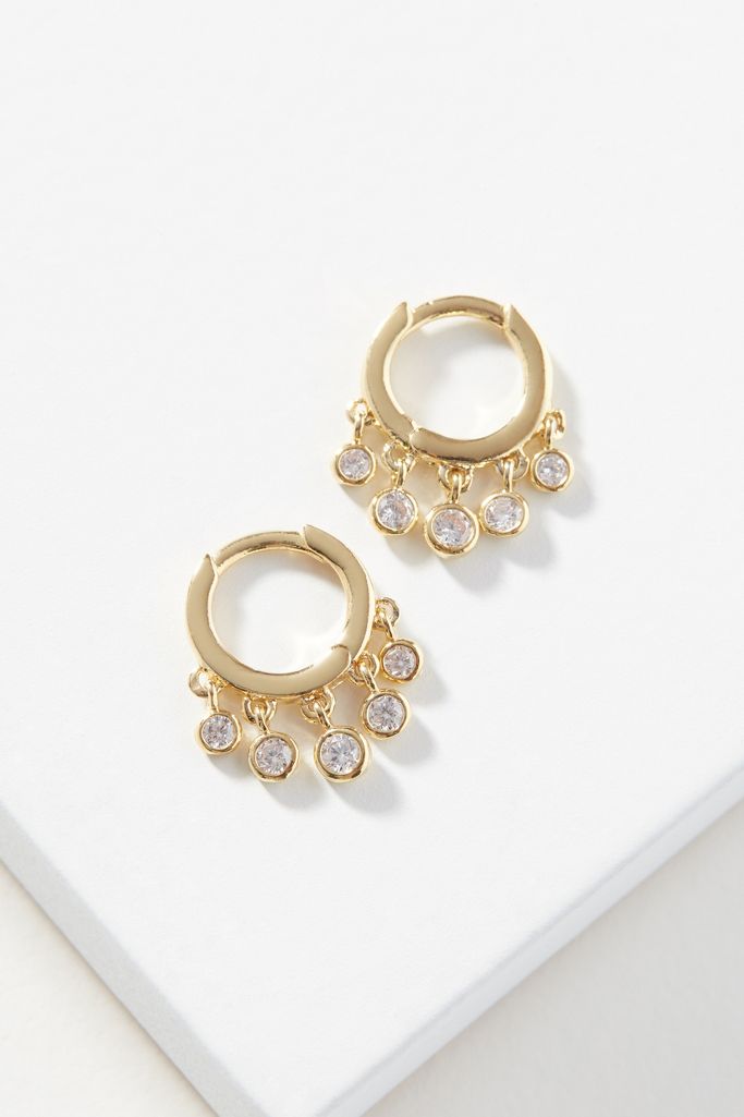 Wendy Huggie Hoop Earrings | Anthropologie