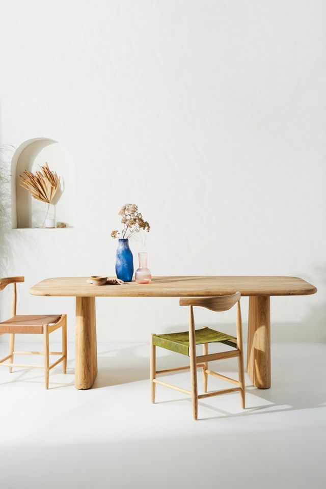 Kalle Sculptural Oak Dining Table Anthropologie