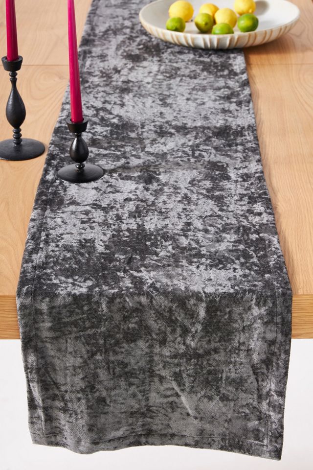 Linnea Crushed Velvet Table Runner Anthropologie