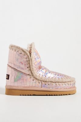 mou boots metallic