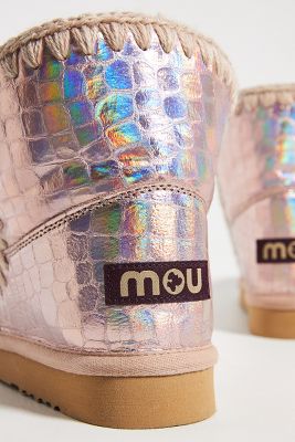 mou boots metallic