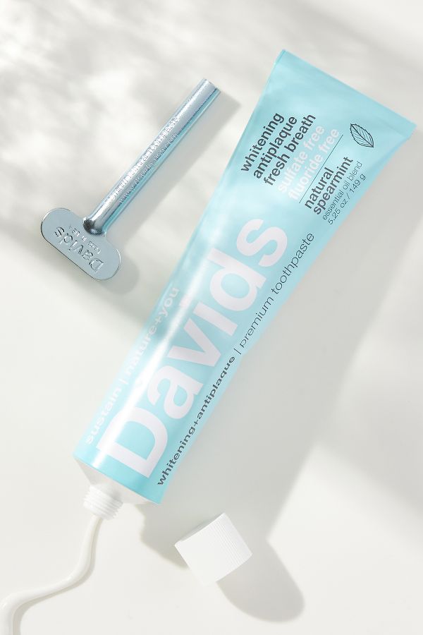 Slide View: 1: Davids Spearmint Premium Natural Toothpaste