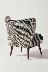 Slide View: 4: Chunky Woven Petite Accent Chair