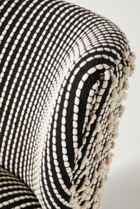 Slide View: 5: Chunky Woven Petite Accent Chair