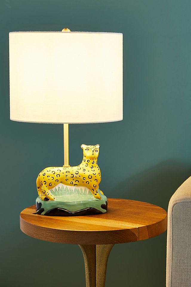 Art Knacky Cheetah Table Lamp, Cheetah Print Table Lamp