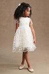 Thumbnail View 1: Princess Daliana Lindi Lace Piping Crew-Neck Flower Girl Dress