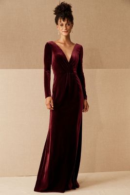 and velvet dress