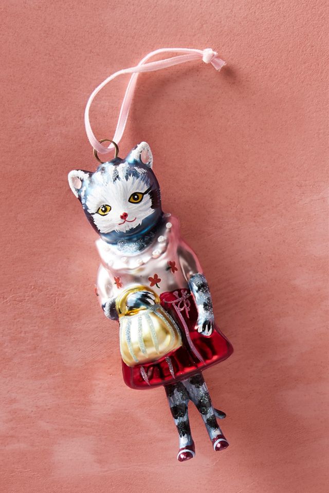 Nathalie Lete Dressy Cat Ornament Anthropologie