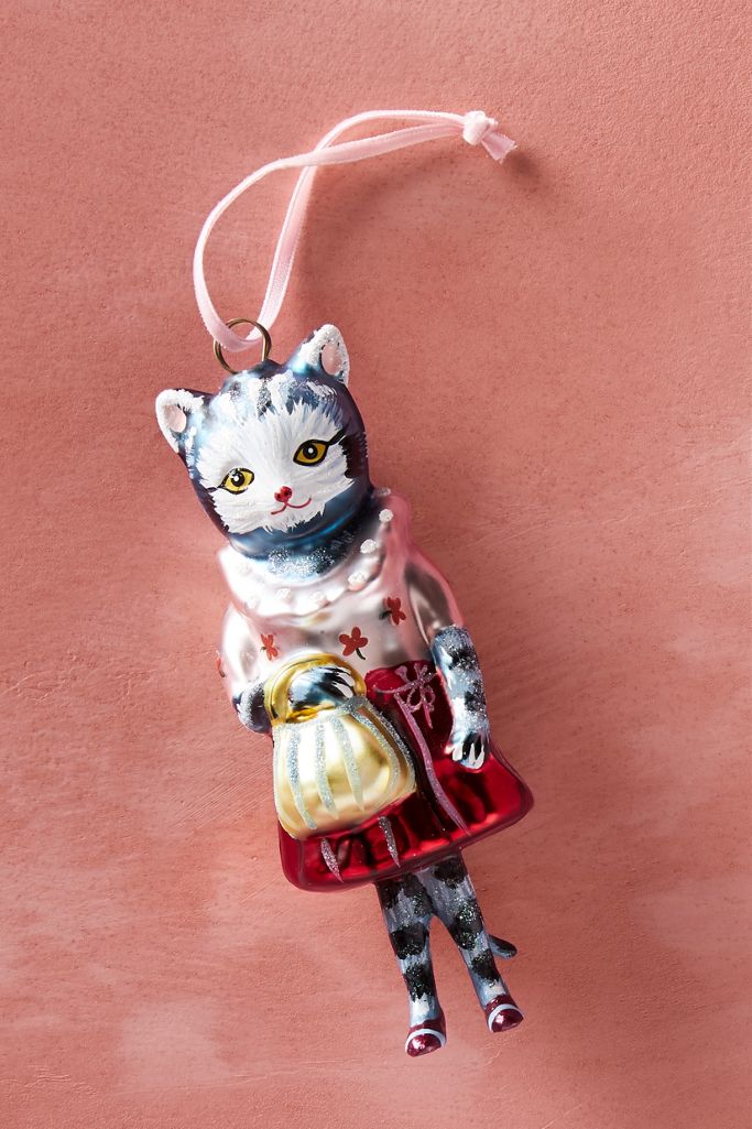 Nathalie Lete Dressy Cat Ornament Anthropologie