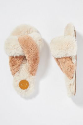 open toe slippers
