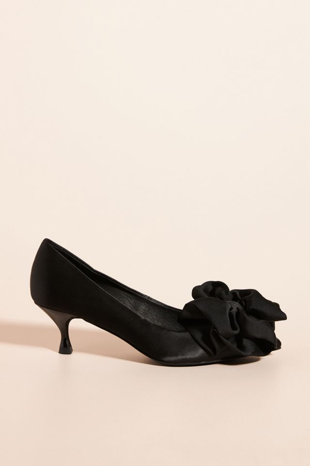 Jeffrey Campbell Satin Kitten Heels | Anthropologie