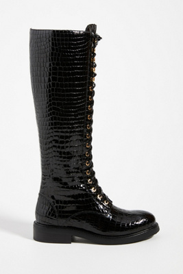jeffrey campbell knee high lace up boots