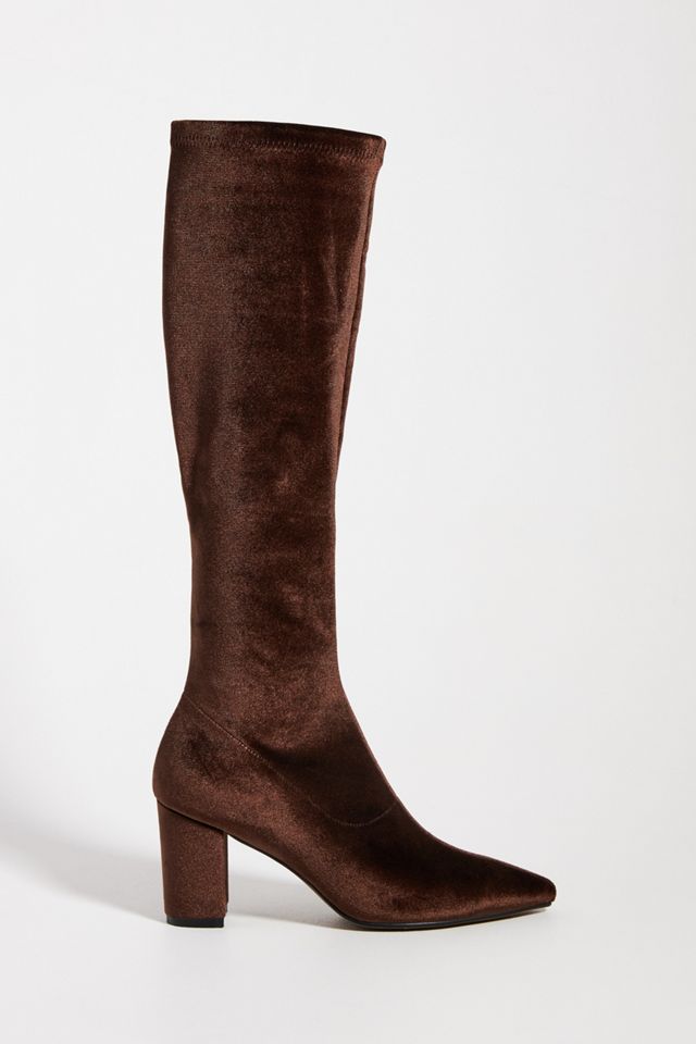 Silent D Comess Velvet KneeHigh Boots Anthropologie