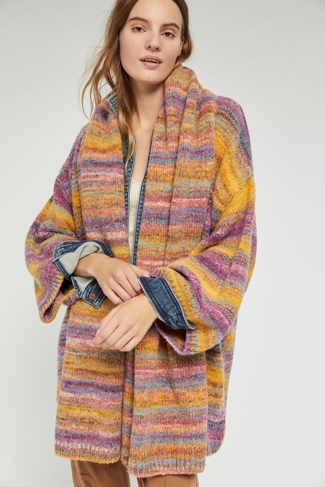 Space-Dyed Knit Kimono | Anthropologie
