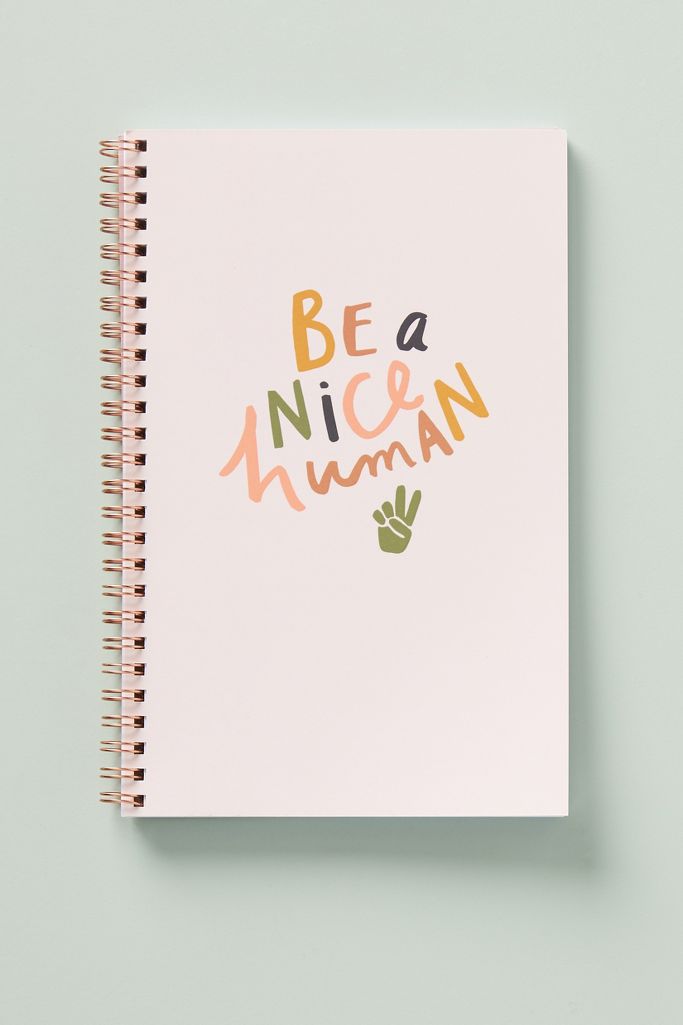 Be a nice human journal from Anthropologie