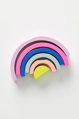 wooden rainbow toy